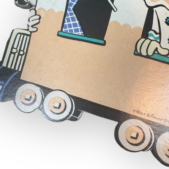 Vintage 1960's Walt Disney Wall Decor Train Mickey 4 PCs - Picture 11 of 12